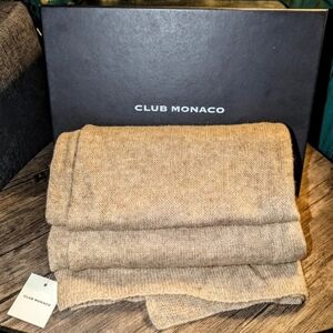 Club Monaco Adele Beige Cashmere Scarf